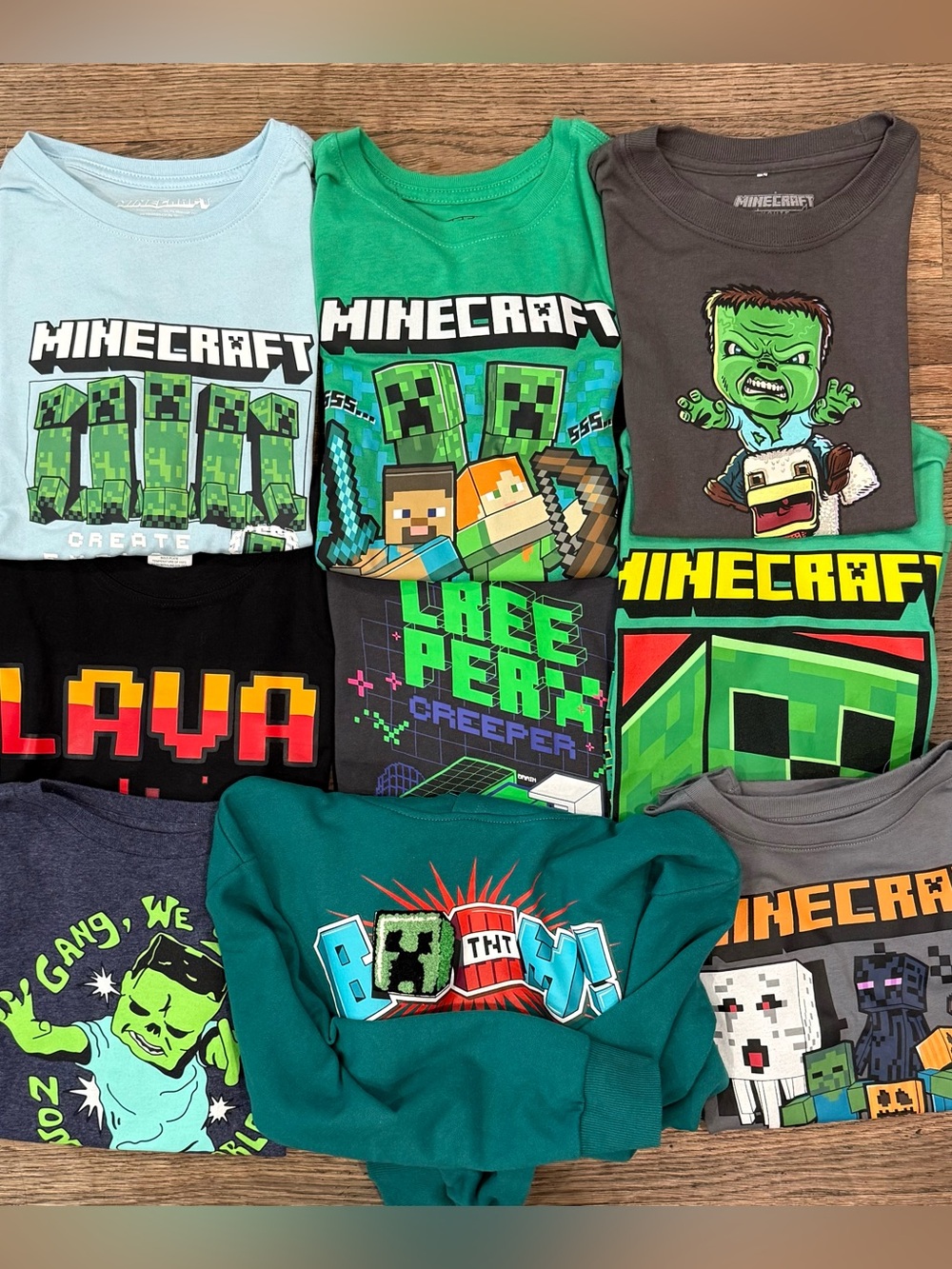 Boys Minecraft Tees and Hoodie Bundle!